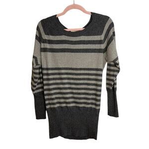 Talula Aritzia Cashmere Blend Gray Striped Sweater